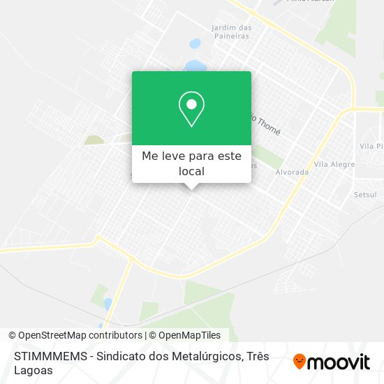 STIMMMEMS - Sindicato dos Metalúrgicos mapa
