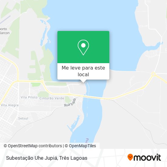 Subestação Uhe Jupiá mapa