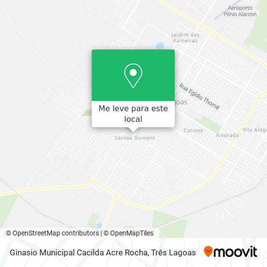Ginasio Municipal Cacilda Acre Rocha mapa