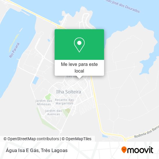 Água Isa E Gás mapa