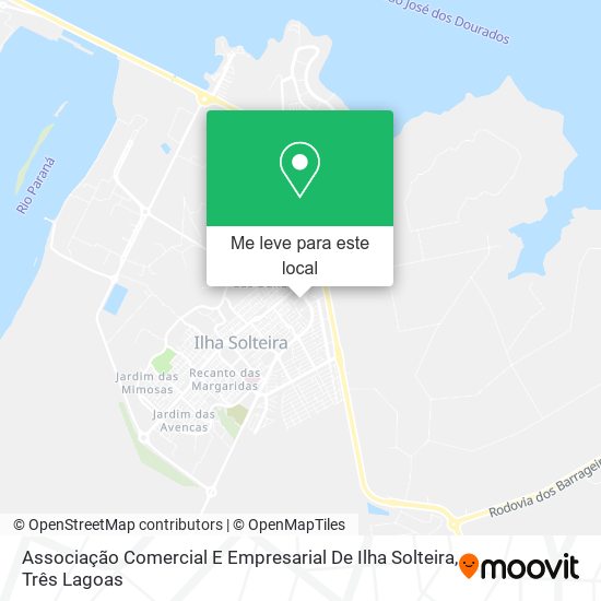 Associação Comercial E Empresarial De Ilha Solteira mapa