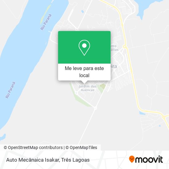 Auto Mecânaica Isakar mapa