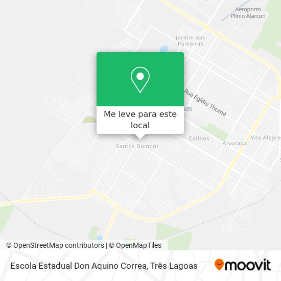 Escola Estadual Don Aquino Correa mapa