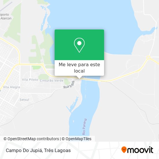Campo Do Jupiá mapa