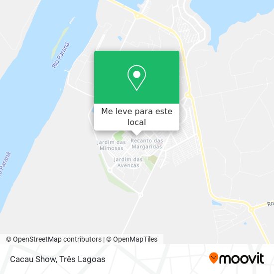 Cacau Show mapa