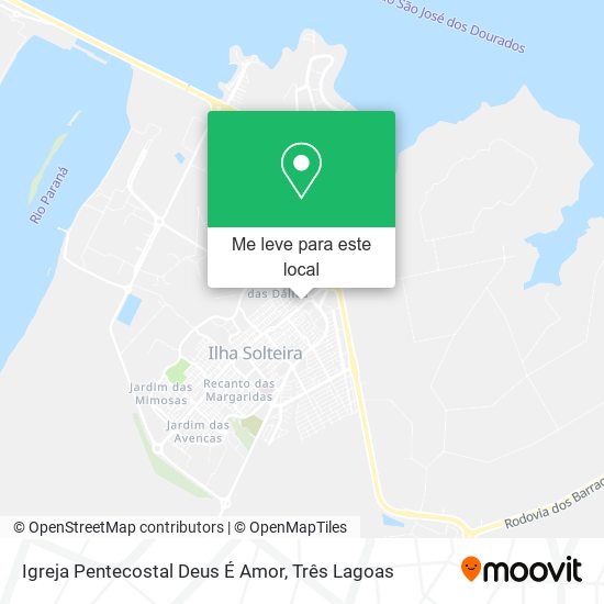 Igreja Pentecostal Deus É Amor mapa