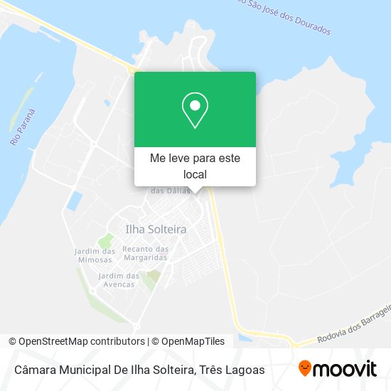 Câmara Municipal De Ilha Solteira mapa