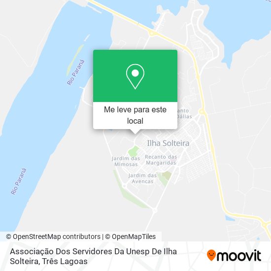 Associação Dos Servidores Da Unesp De Ilha Solteira mapa