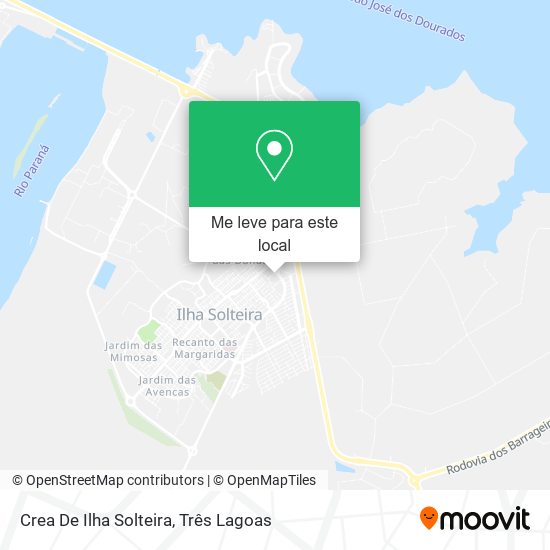 Crea De Ilha Solteira mapa