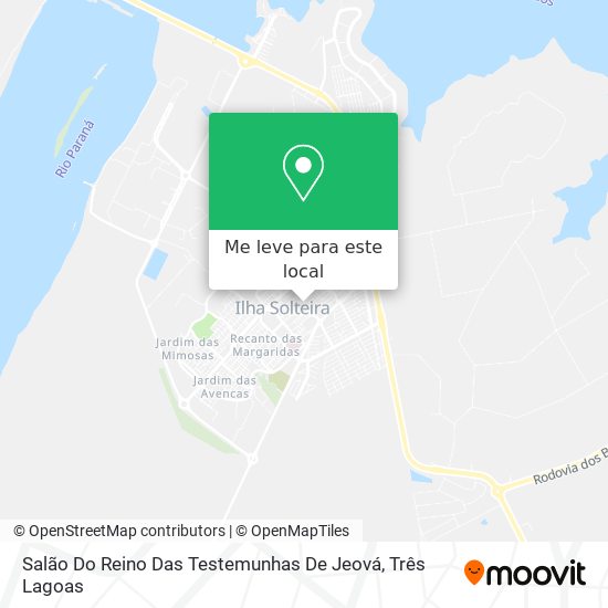 Salão Do Reino Das Testemunhas De Jeová mapa