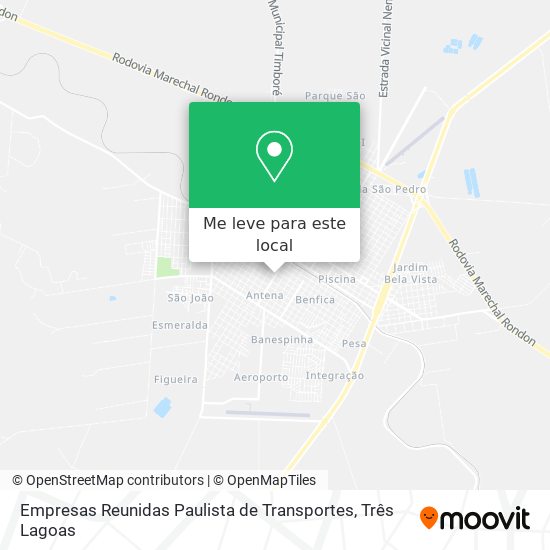 Empresas Reunidas Paulista de Transportes mapa