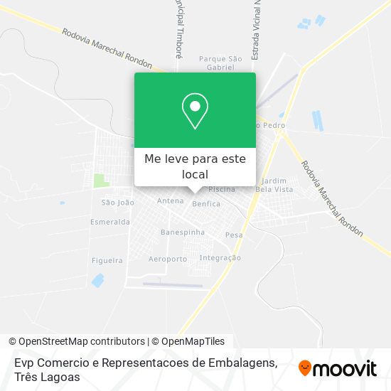 Evp Comercio e Representacoes de Embalagens mapa