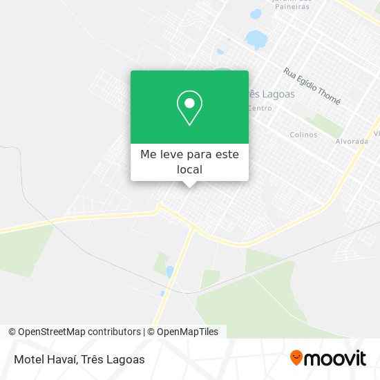 Motel Havaí mapa