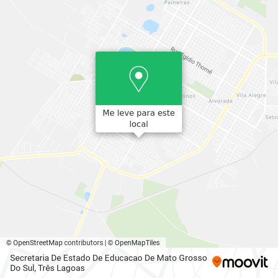 Secretaria De Estado De Educacao De Mato Grosso Do Sul mapa