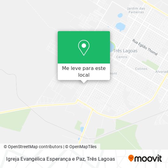 Igreja Evangélica Esperança e Paz mapa