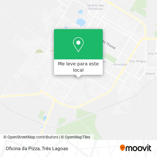 Oficina da Pizza mapa