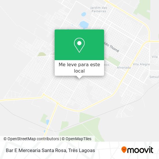 Bar E Mercearia Santa Rosa mapa