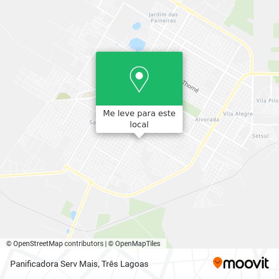 Panificadora Serv Mais mapa