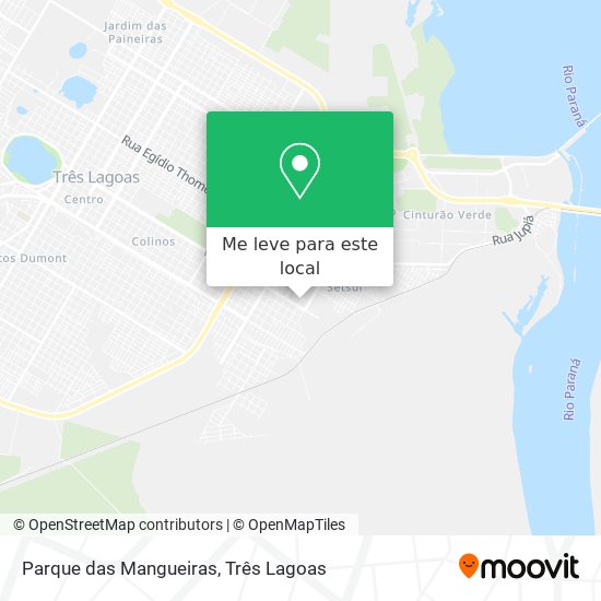 Parque das Mangueiras mapa