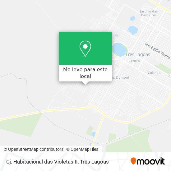 Cj. Habitacional das Violetas II mapa