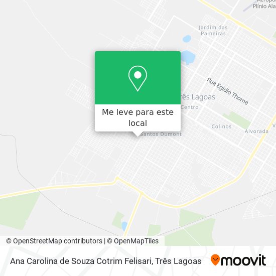 Ana Carolina de Souza Cotrim Felisari mapa