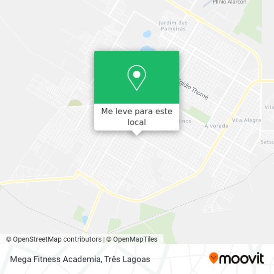 Mega Fitness Academia mapa