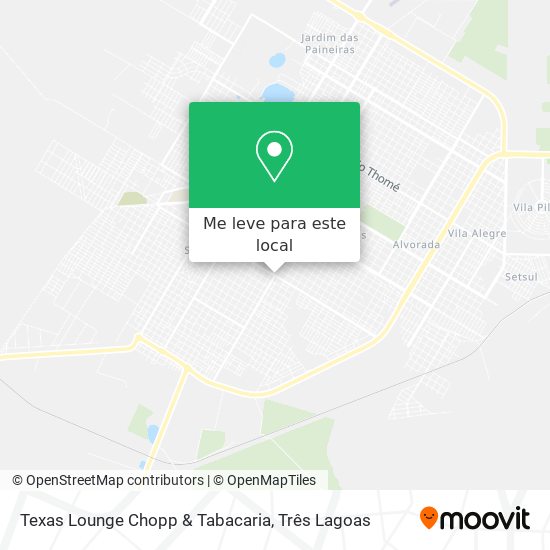 Texas Lounge Chopp & Tabacaria mapa