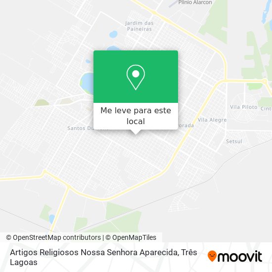 Artigos Religiosos Nossa Senhora Aparecida mapa