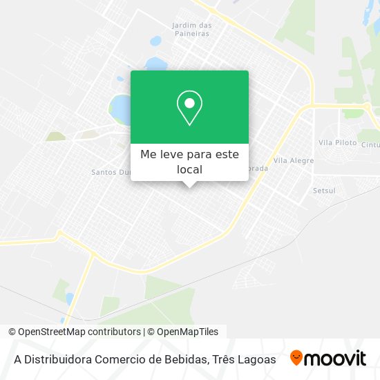 A Distribuidora Comercio de Bebidas mapa