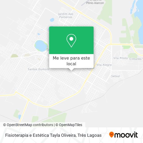 Fisioterapia e Estética Tayla Oliveira mapa