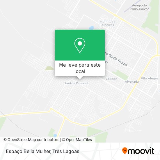 Espaço Bella Mulher mapa