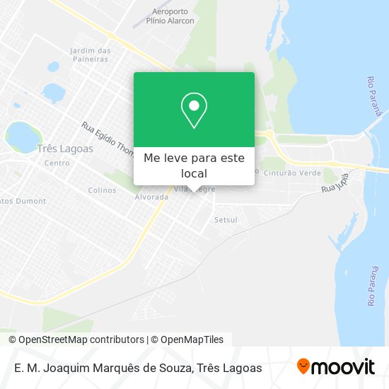 E. M. Joaquim Marquês de Souza mapa