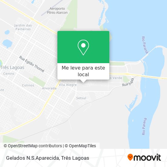 Gelados N.S.Aparecida mapa