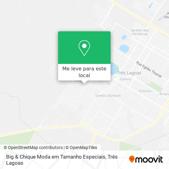 Big & Chique Moda em Tamanho Especiais mapa