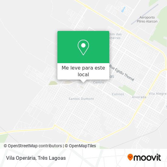 Vila Operária mapa