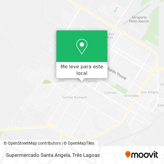 Supermercado Santa Angela mapa