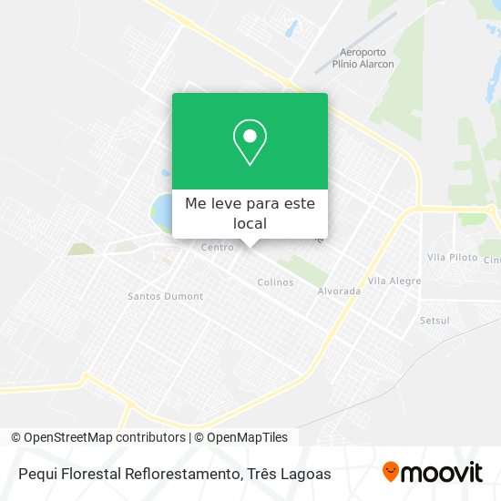 Pequi Florestal Reflorestamento mapa