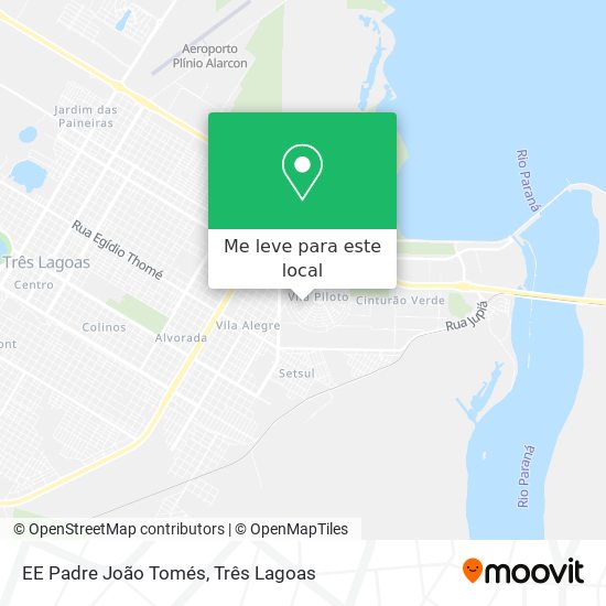 EE Padre João Tomés mapa