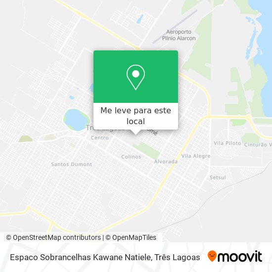 Espaco Sobrancelhas Kawane Natiele mapa