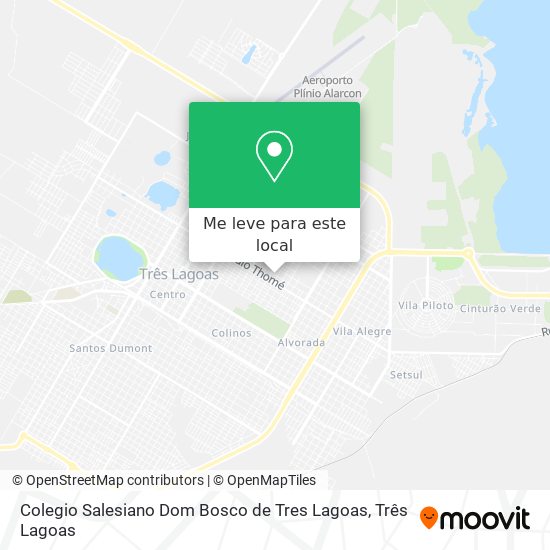 Colegio Salesiano Dom Bosco de Tres Lagoas mapa