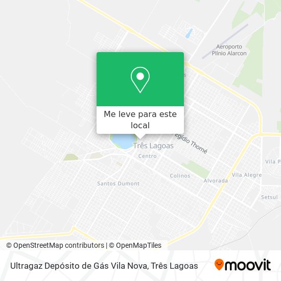 Ultragaz Depósito de Gás Vila Nova mapa