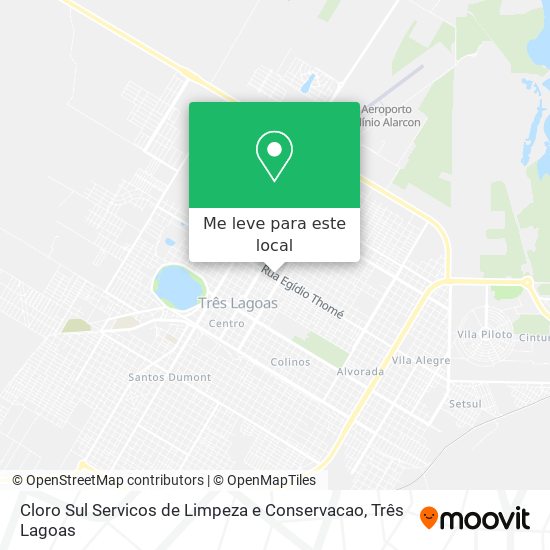 Cloro Sul Servicos de Limpeza e Conservacao mapa