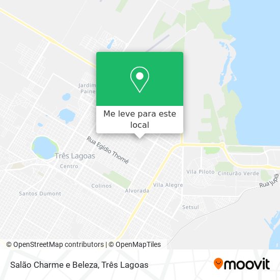 Salão Charme e Beleza mapa