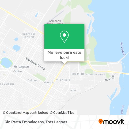 Rio Prata Embalagens mapa
