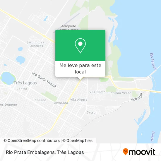 Rio Prata Embalagens mapa