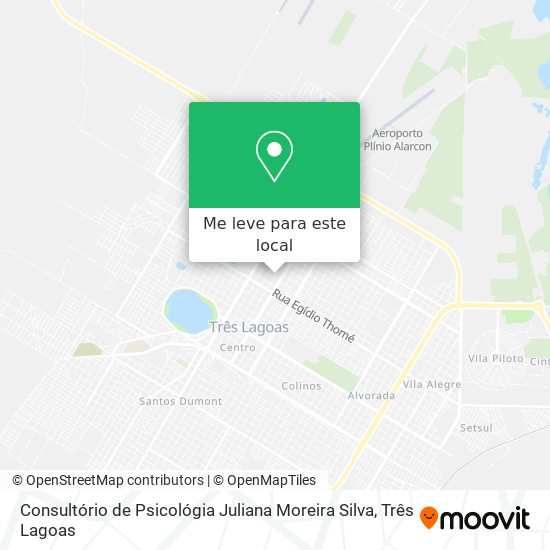 Consultório de Psicológia Juliana Moreira Silva mapa