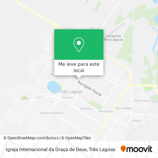 Igreja Internacional da Graça de Deus mapa
