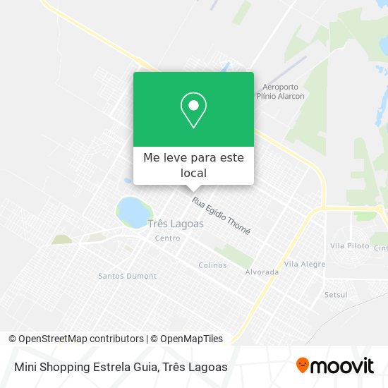 Mini Shopping Estrela Guia mapa