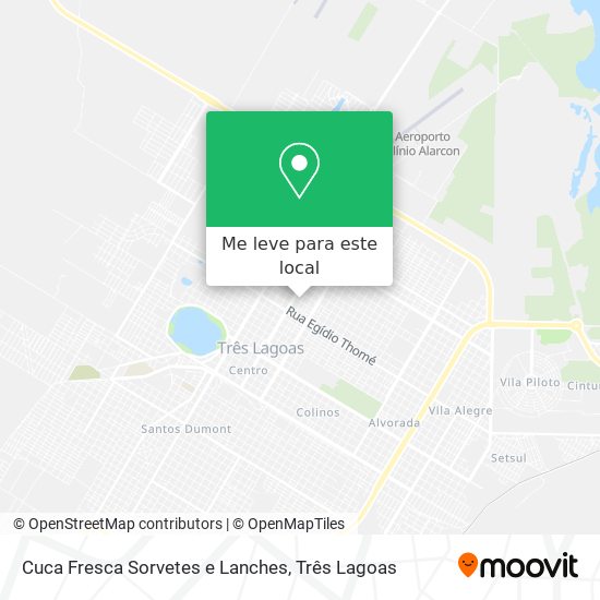 Cuca Fresca Sorvetes e Lanches mapa