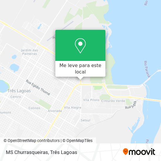 MS Churrasqueiras mapa